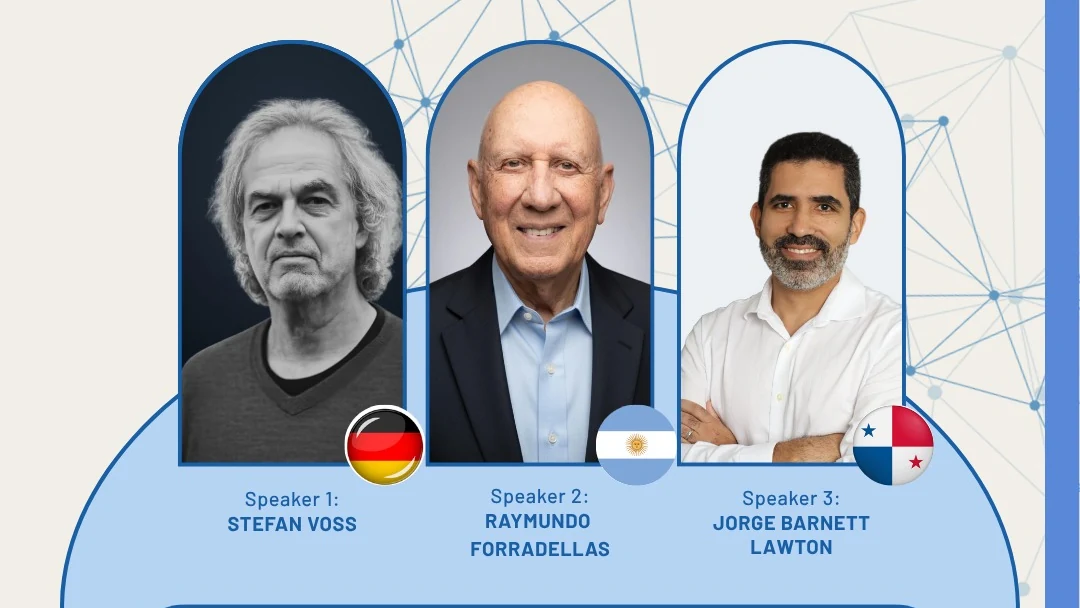 Stefan Voss, Raymundo Forradellas y Jorge Barnett Lawton, expositores internacionales de LogiRed San Antonio
